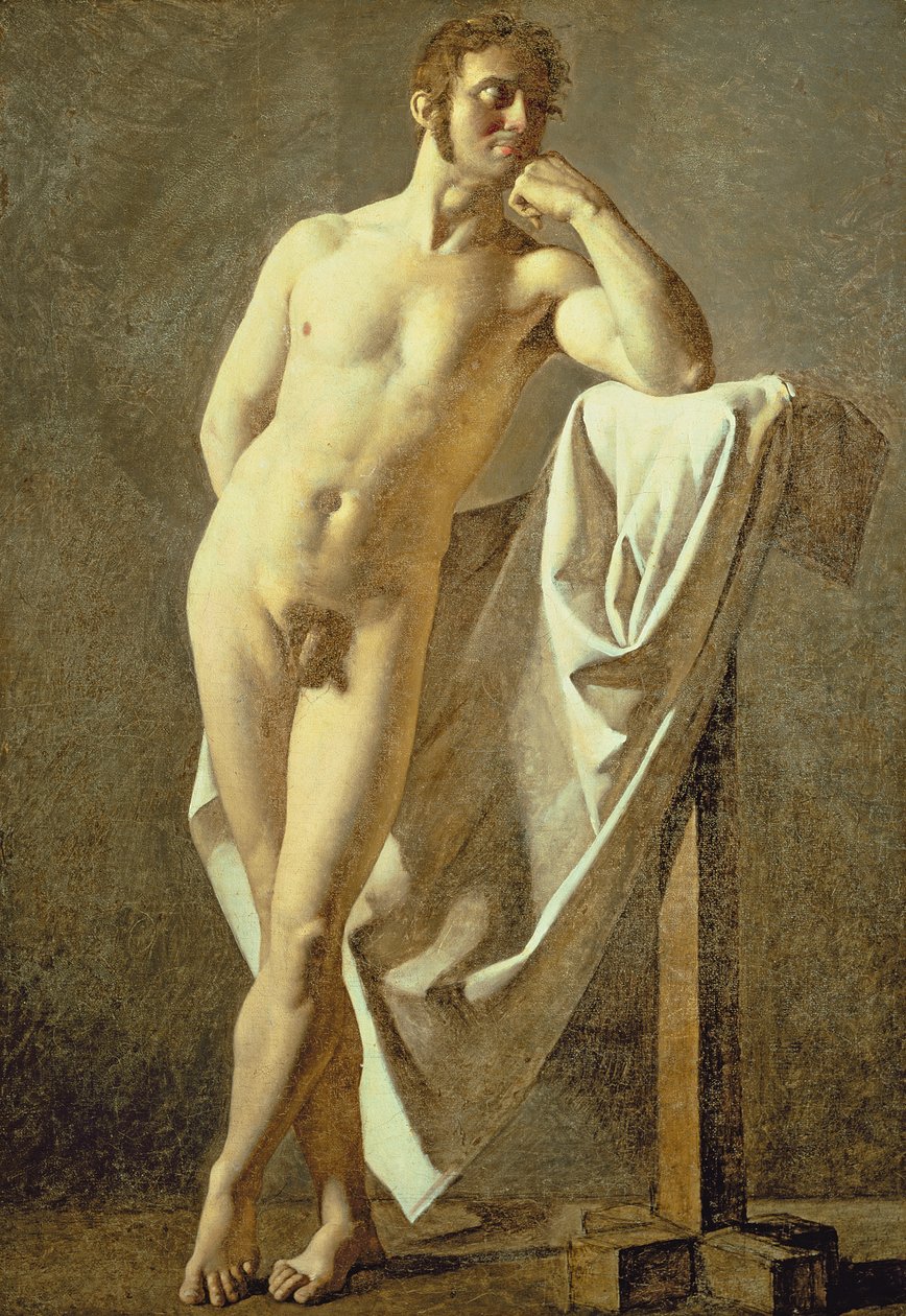 Studie af en mand, ca. 1801 af Jean Auguste Dominique Ingres