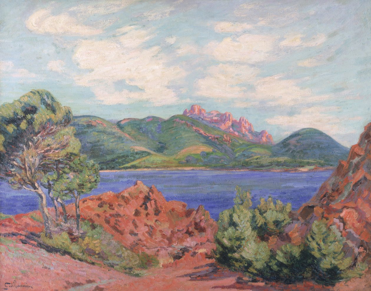 Agay-bugten, ca. 1905 af Jean Baptiste Armand Guillaumin