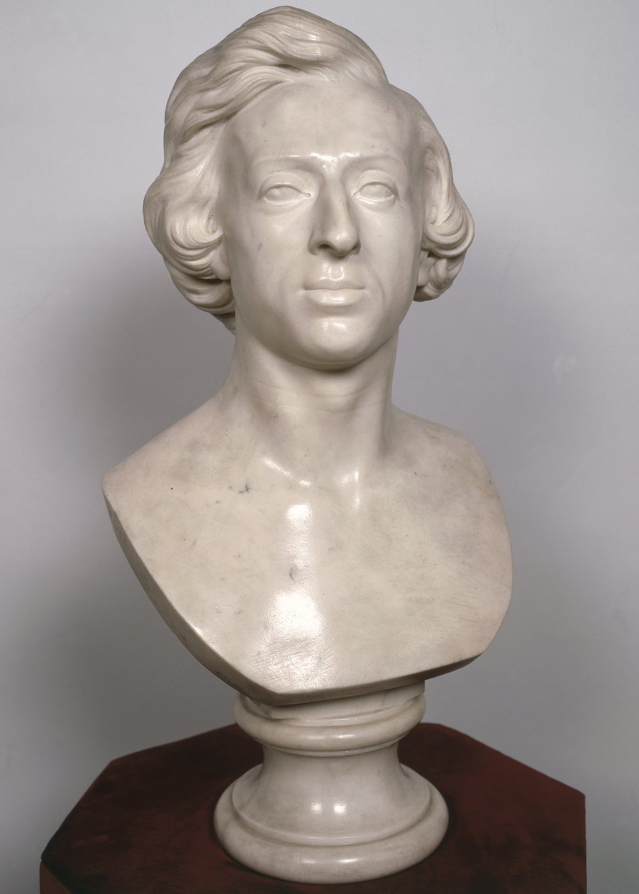 Buste af Frederic Chopin (1810-49), 1849 (marmor) af Jean Baptiste Auguste Clesinger