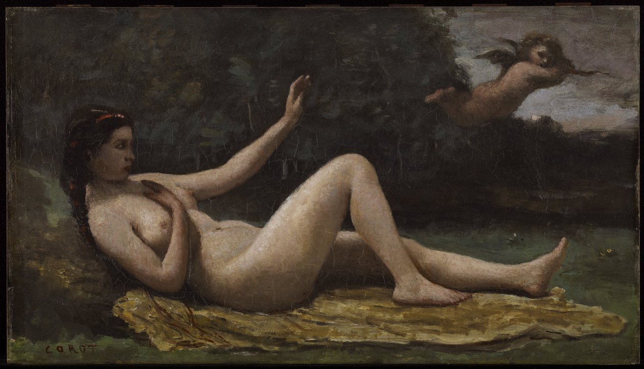 Kaldelse af kærlighed af Jean Baptiste Camille Corot