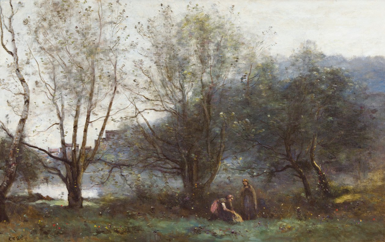 Avray bydamme af Jean Baptiste Camille Corot