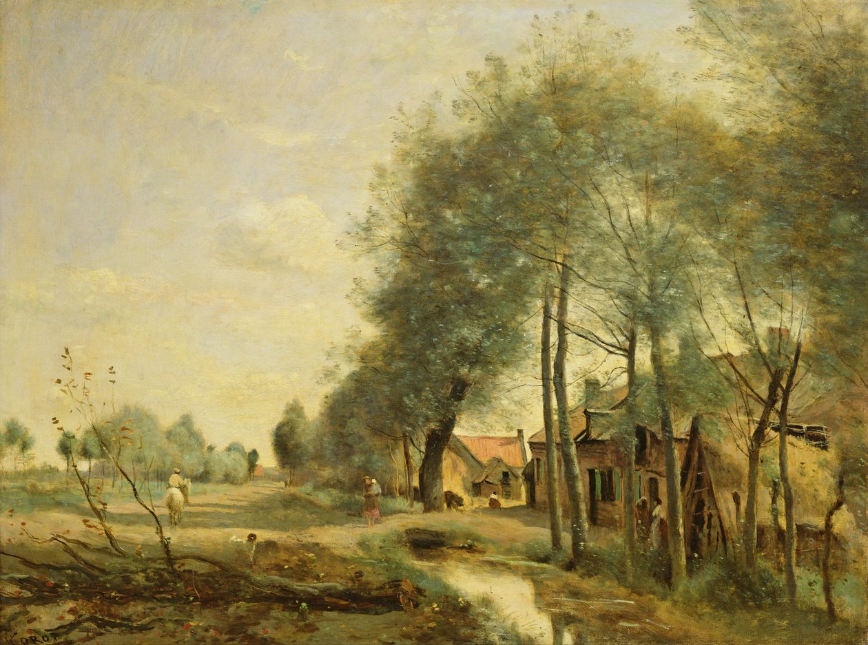 Sin-le-Noble Road nær Douai, 1873 af Jean Baptiste Camille Corot