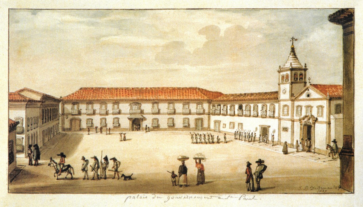 São Paulos regeringspalads af Jean Baptiste Debret