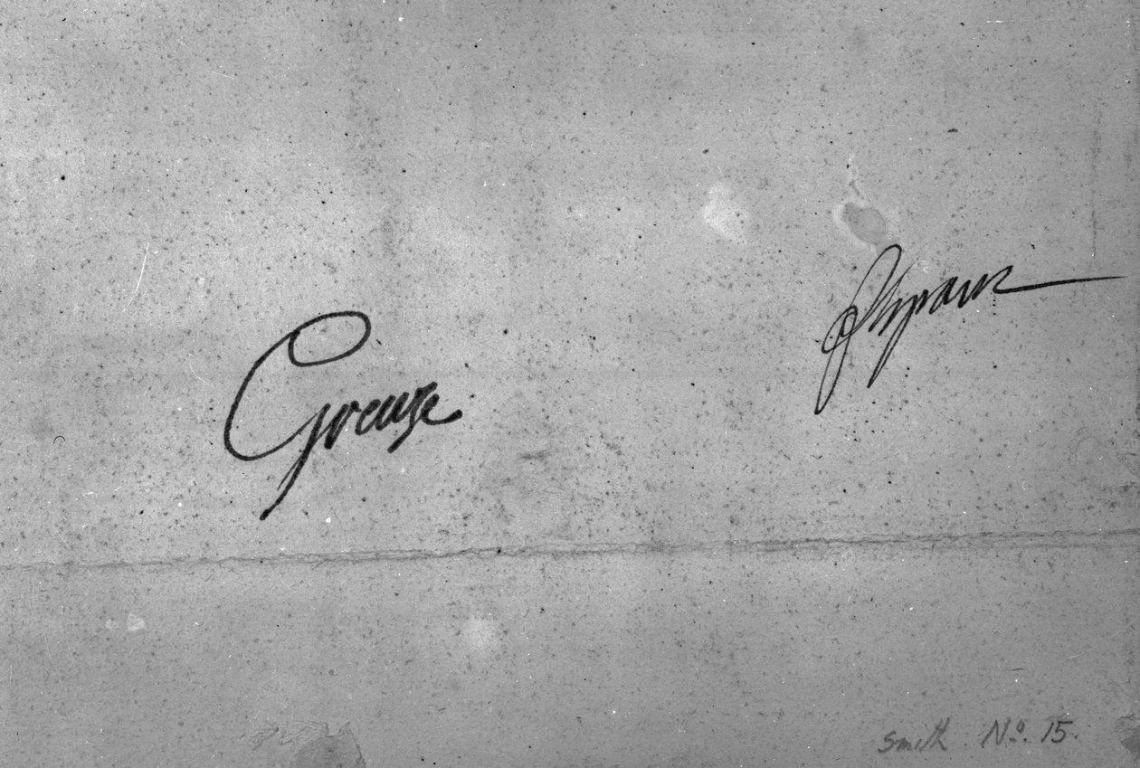 Jean-Baptiste Greuzes signatur (blæk på papir) af Jean Baptiste Greuze
