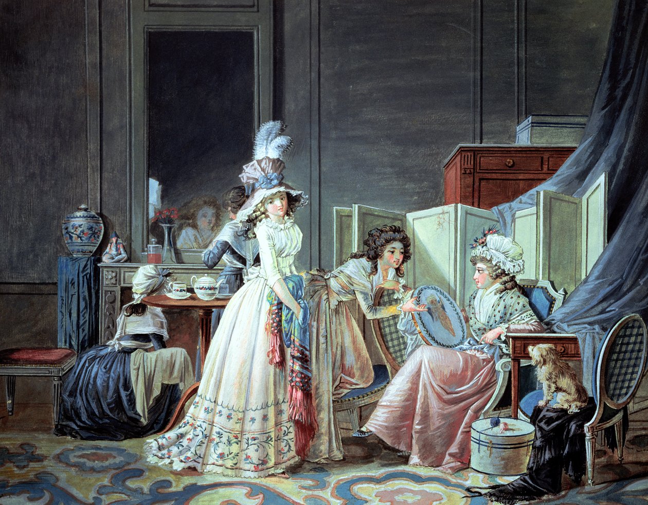 Den broderede Amor af Jean Baptiste Mallet