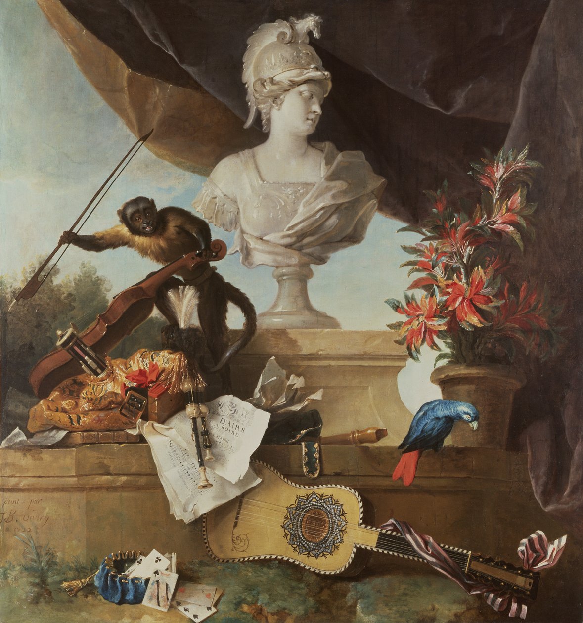 De fire kontinenter: Europa, 1722 (se også 115958) af Jean Baptiste Oudry