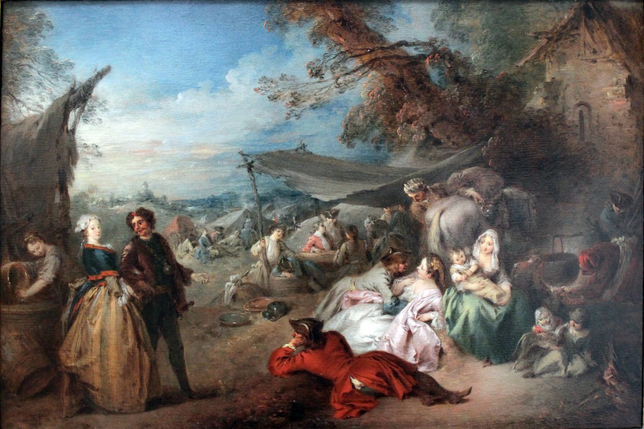 Resten af ​​tropperne (fred) af Jean Baptiste Pater