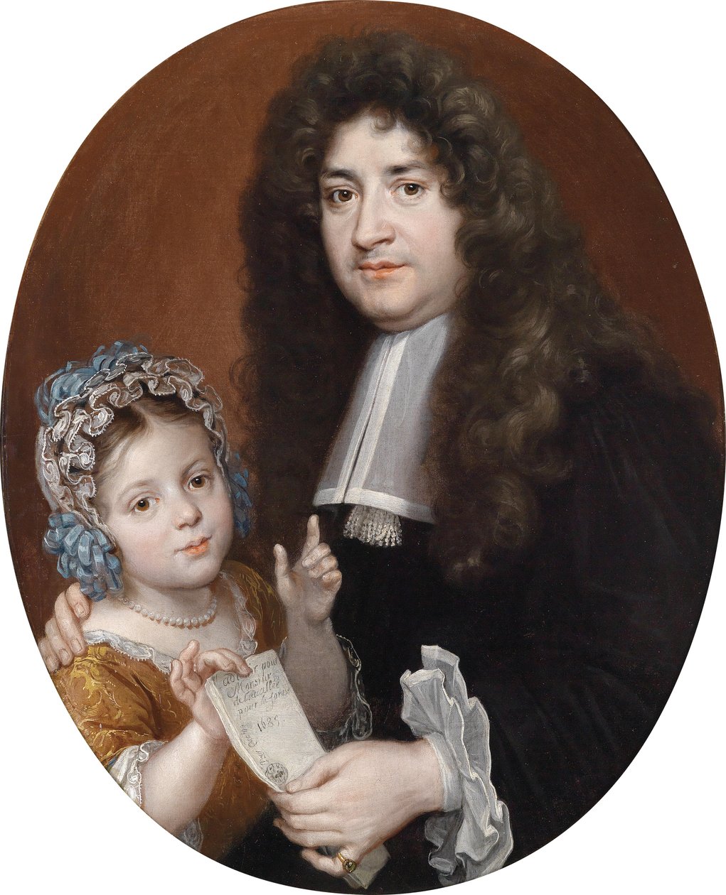 En ung pige modtager et testamente fra sin værge af Jean Baptiste Santerre