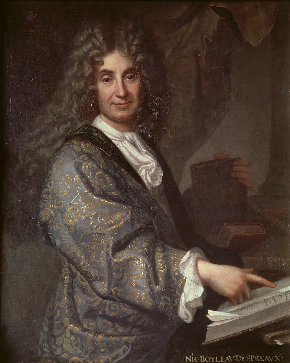 Nicolas Boileau (1636-1711) af Jean Baptiste Santerre