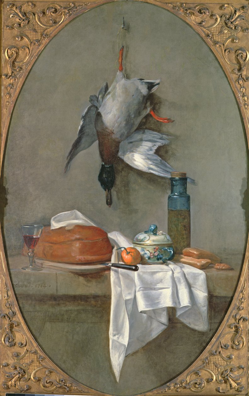 Stilleben med and, 1764 af Jean Baptiste Simeon Chardin