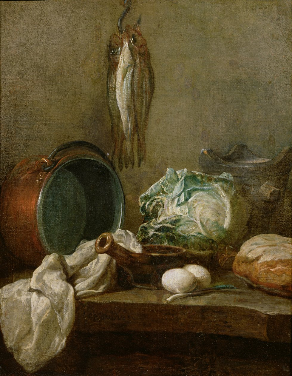 Stilleben, c.1731-33 af Jean Baptiste Simeon Chardin