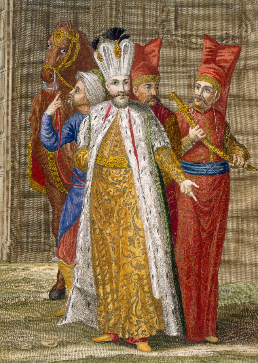 Sultan Ahmed III, ca. 1708 af Jean Baptiste Vanmour