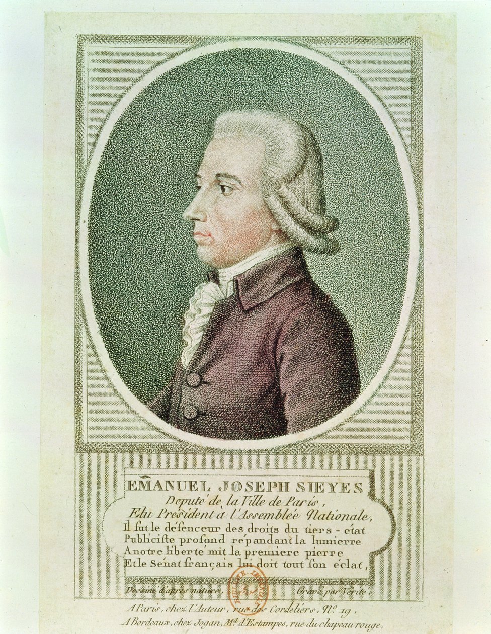 Emmanuel Joseph Sieyes (1748-1836) af Jean Baptiste Verite