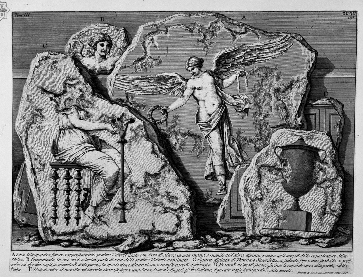 Pyramid af Caius Cestius af Jean Barbault