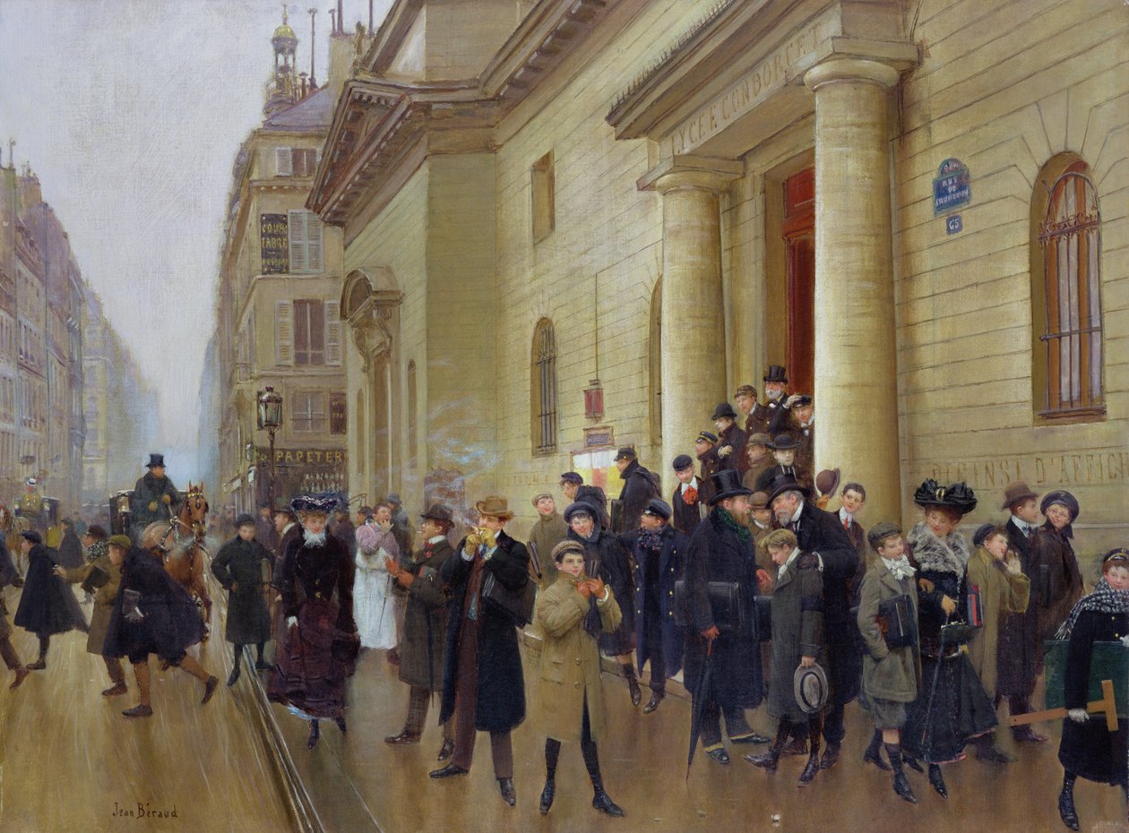 Forlader Lycee Condorcet, 1903 af Jean Beraud