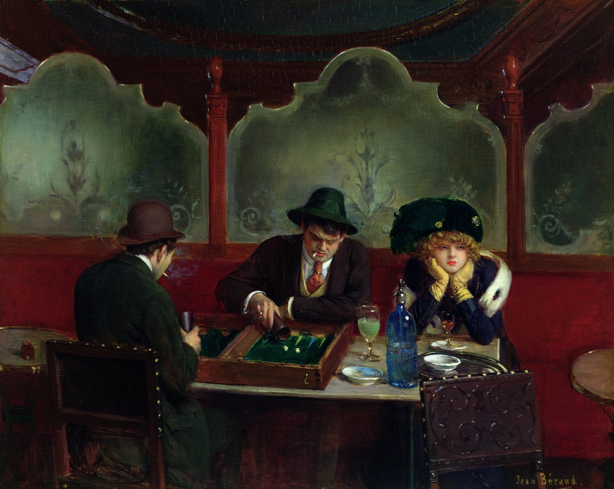 Backgammon-spillerne af Jean Beraud