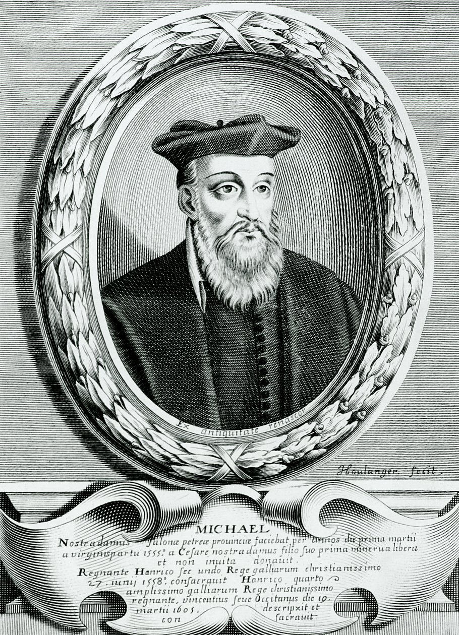 Portræt af Michel de Nostredame (1503-66) af Jean Boulanger