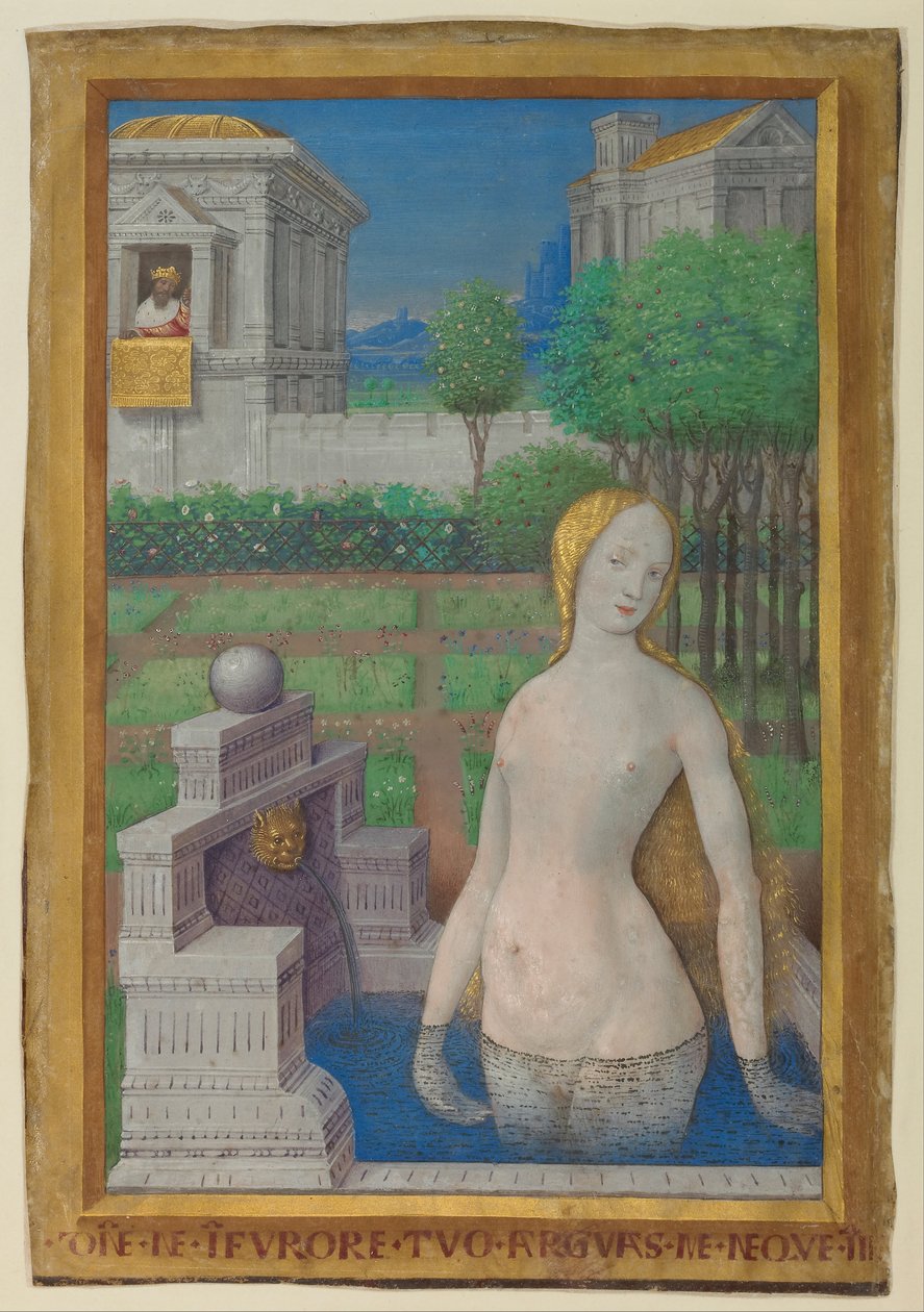Bathsheba badning af Jean Bourdichon