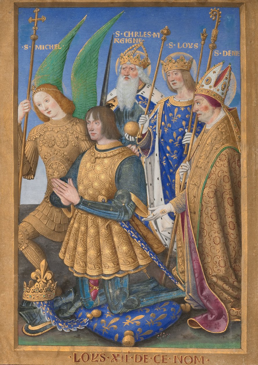 Louis XII af Frankrig knælende i bøn af Jean Bourdichon