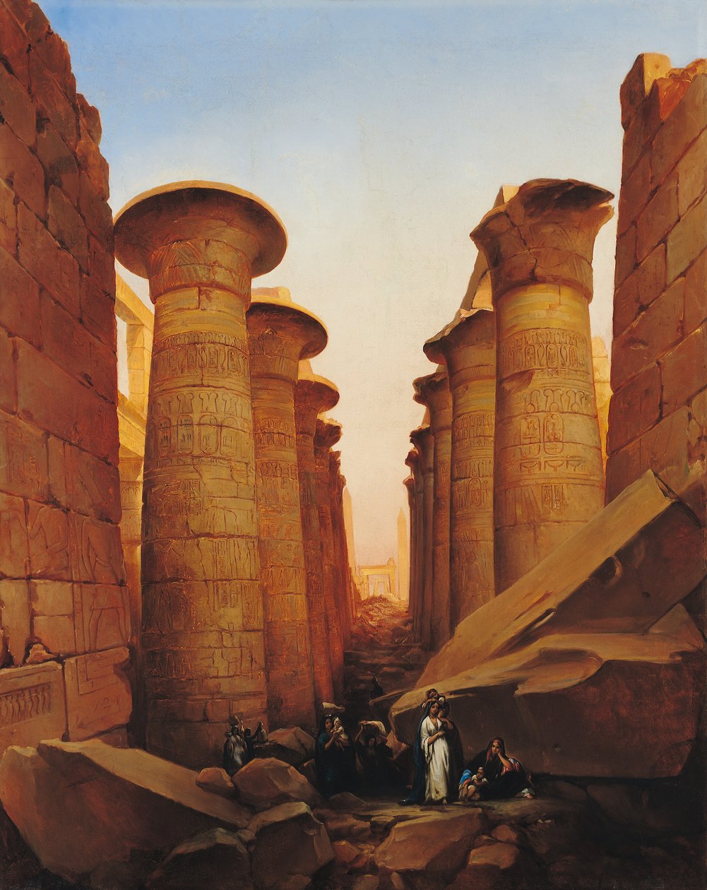 Amuns store tempel i Karnak af Jean Charles Langlois