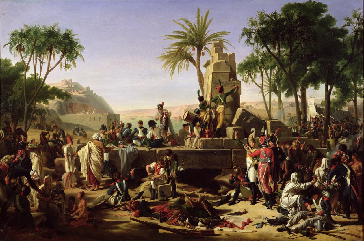 Tropper standset på bredden af Nilen, 2. februar 1799, 1812 af Jean Charles Tardieu