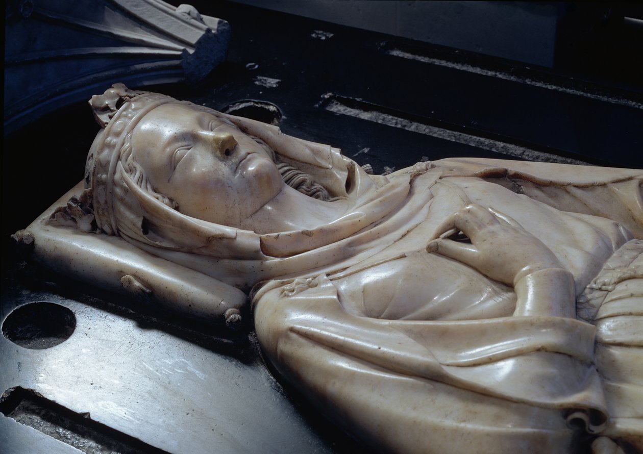 Billede af Isabel af Aragonien (1243-71) (mrable) af Jean D