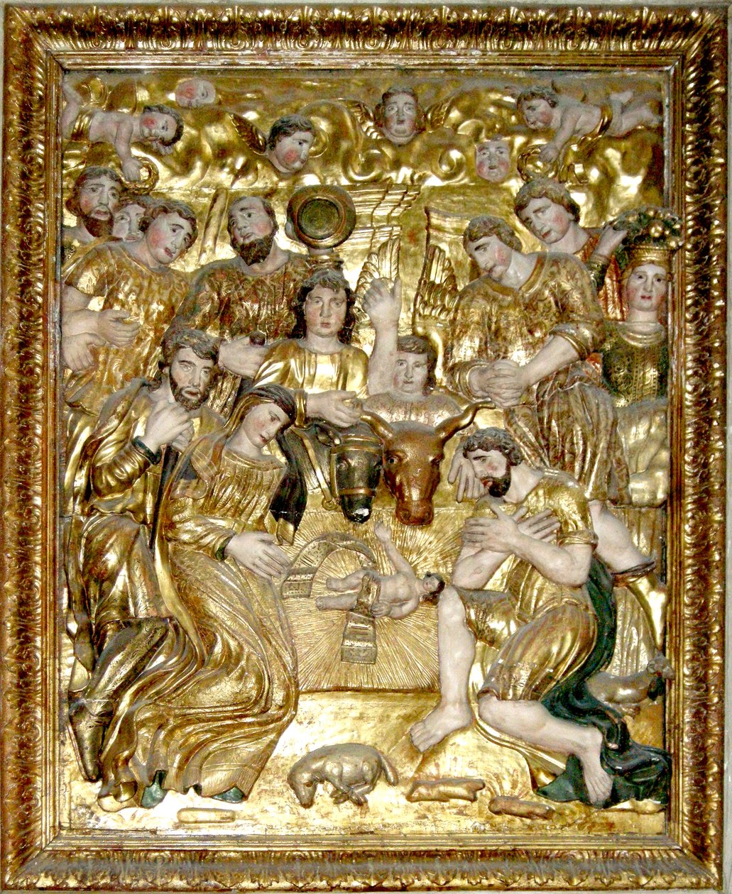 Tilbedelse af Magi, 1662 (træ) af Jean Douille