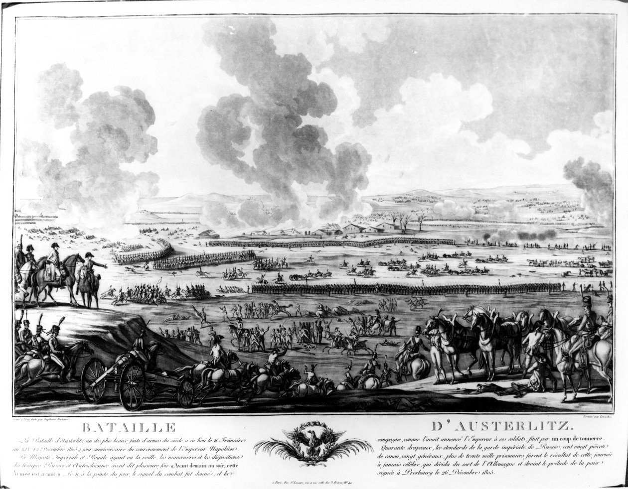 Slaget ved Austerlitz, 2. december 1805 af Jean Duplessi Bertaux