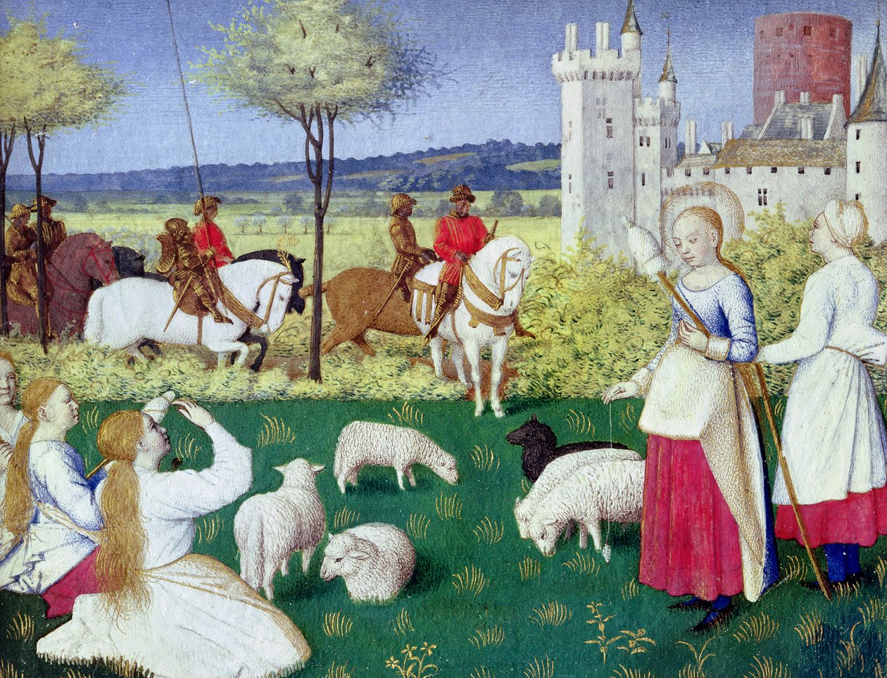 Fr 71 St. Margaret af Antiochia og Olibrius af Jean Fouquet