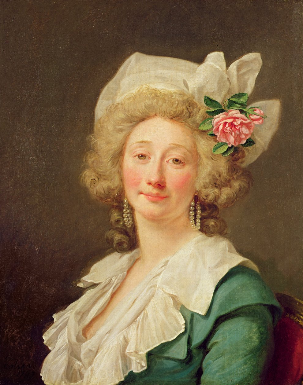 Portræt af en dame, 1782 af Jean Francois Colson