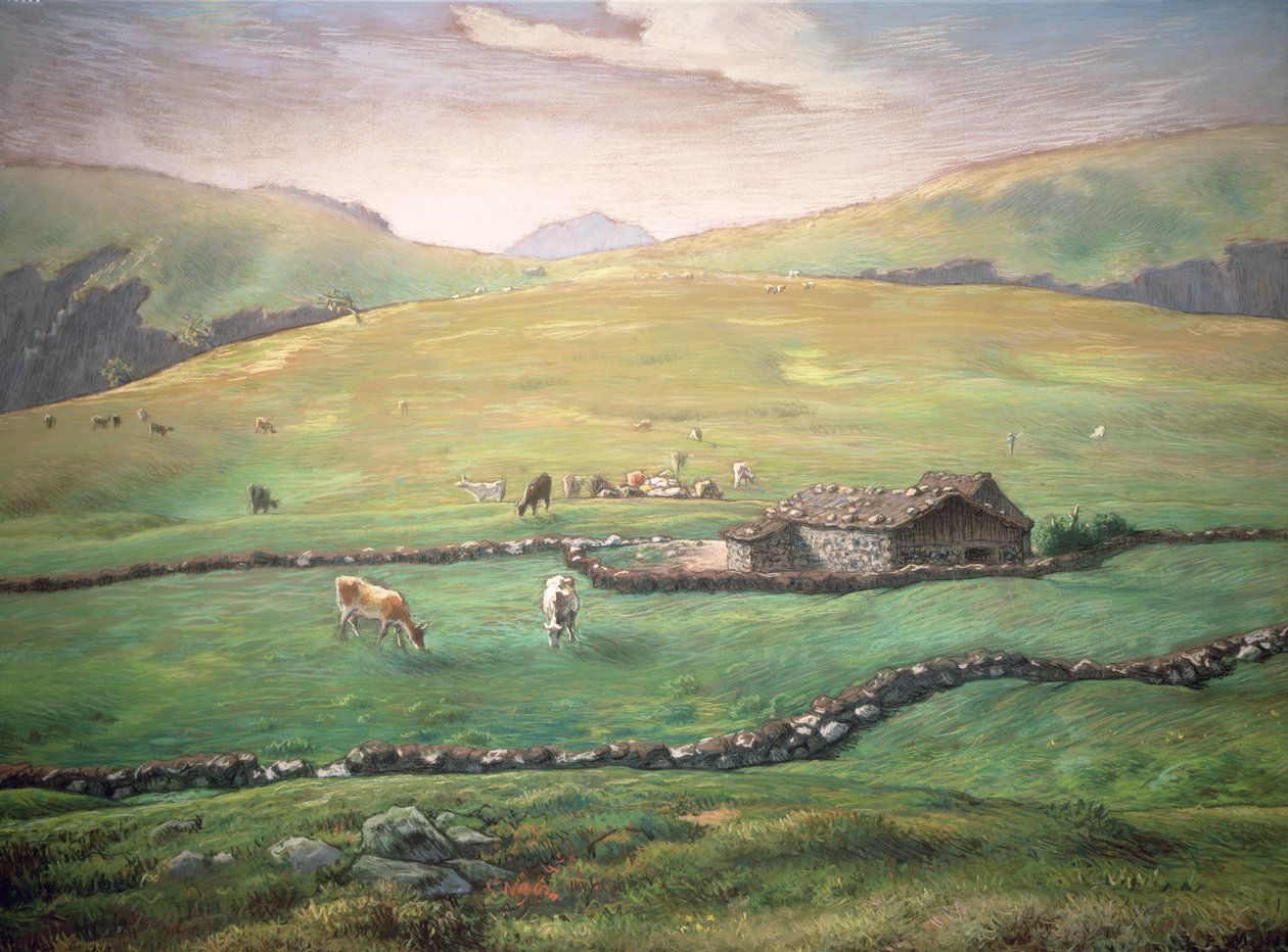 Græsning i Vogeserne af Jean Francois Millet