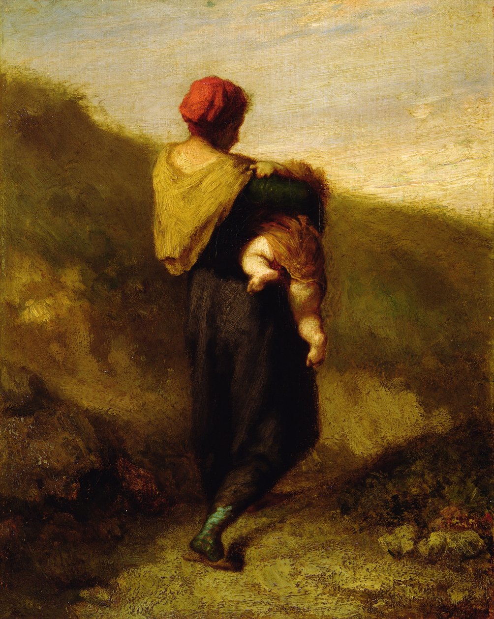 Mor og barn af Jean Francois Millet