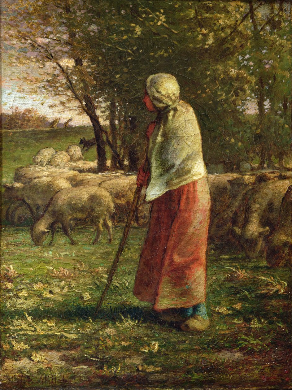 Den lille Hyrdinde af Jean Francois Millet