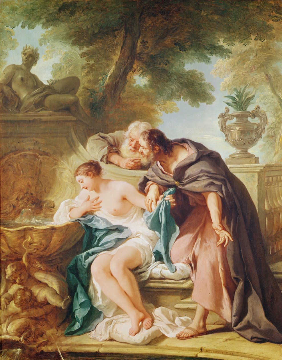 Susanna og de ældre, 1727 af Jean François de Troy