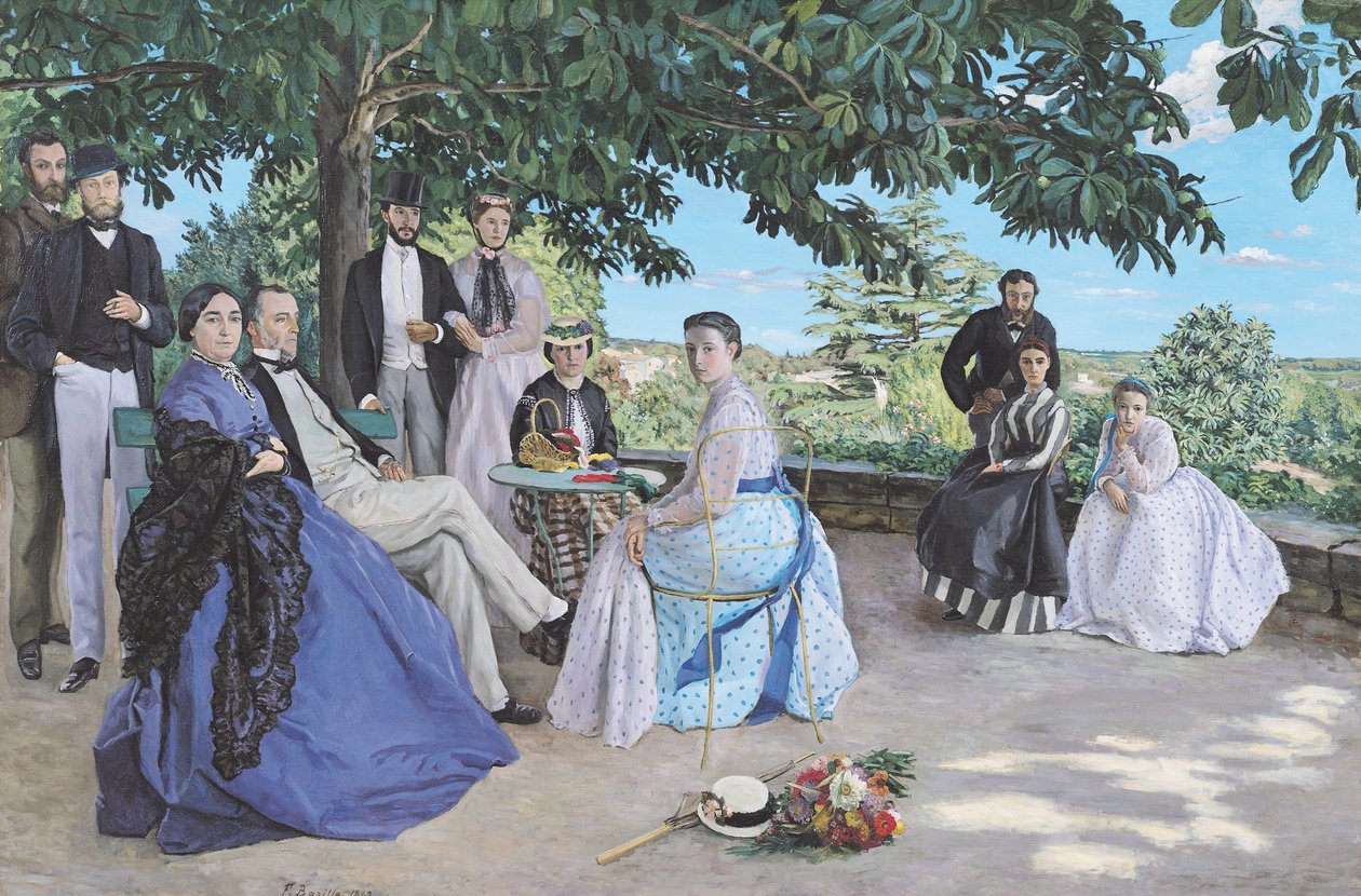 Familiesammenføring, 1867 af Jean Frederic Bazille