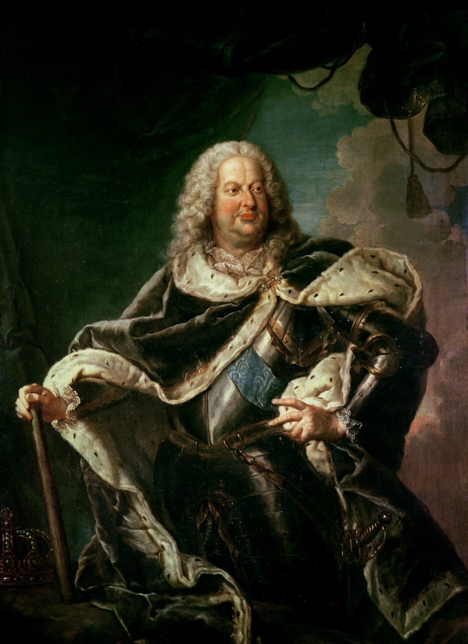 Stanislas Lesczinski (1677-1766) konge af Polen af Jean Girardet