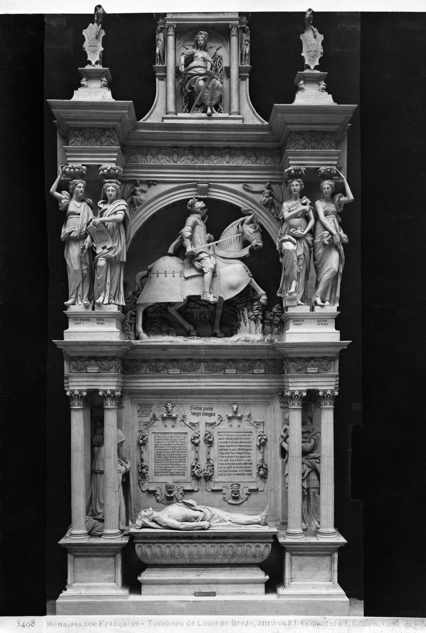 Reproduktion af Louis de Brezes (1477-1531) grav i katedralen i Rouen (gips) af Jean Goujon