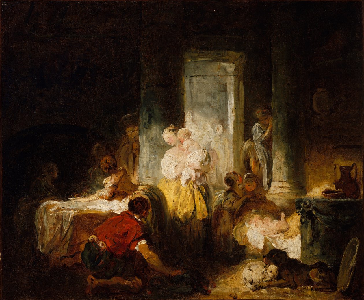 Den lykkelige mor af Jean Honore Fragonard