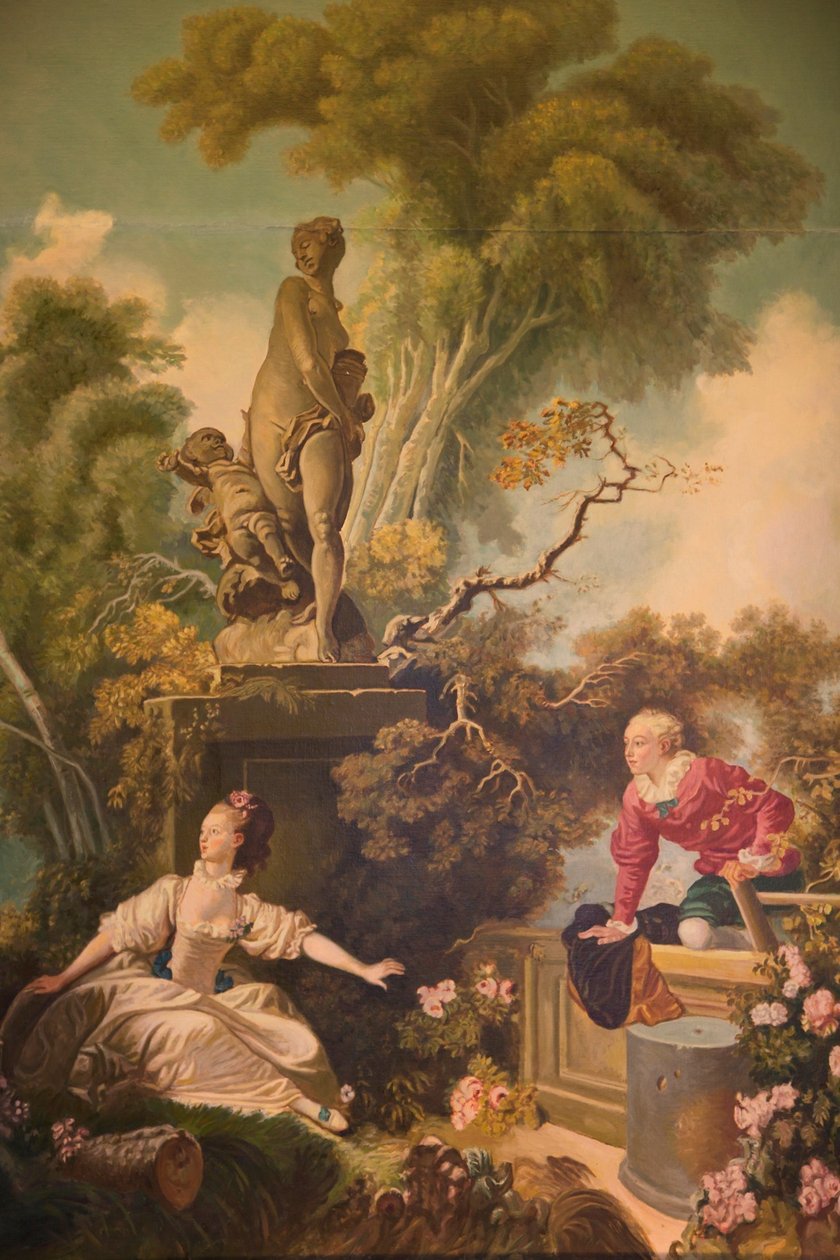 Kærlighedens fremskridt, mødet af Jean Honore Fragonard