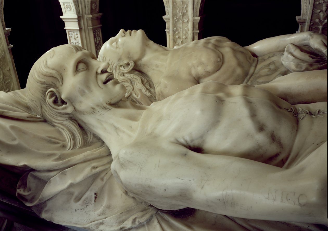 Billeder af Ludvig XII (1462-1515) og Anne af Bretagne (1477-1514) fra deres grav, 1516 (marmor) (se også 108522) af Jean I Juste