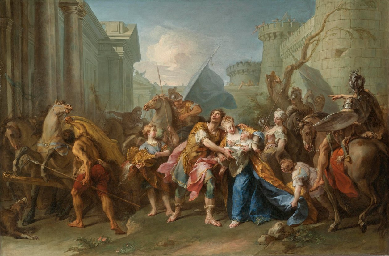 Farvelene til Andromache og Hector af Jean II Restout