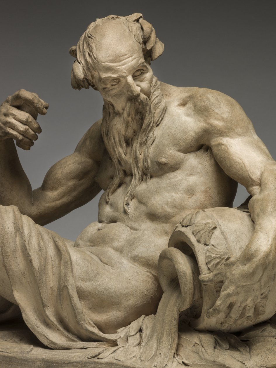 River God, 1755 (terracotta) af Jean Jacques Caffieri