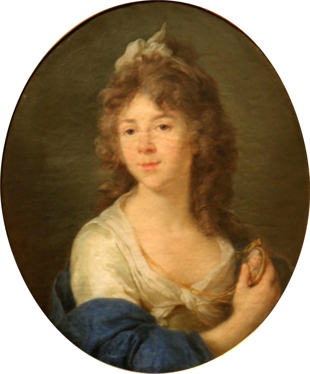 Portræt af Madame Roland af Jean Jacques Francois Le Barbier