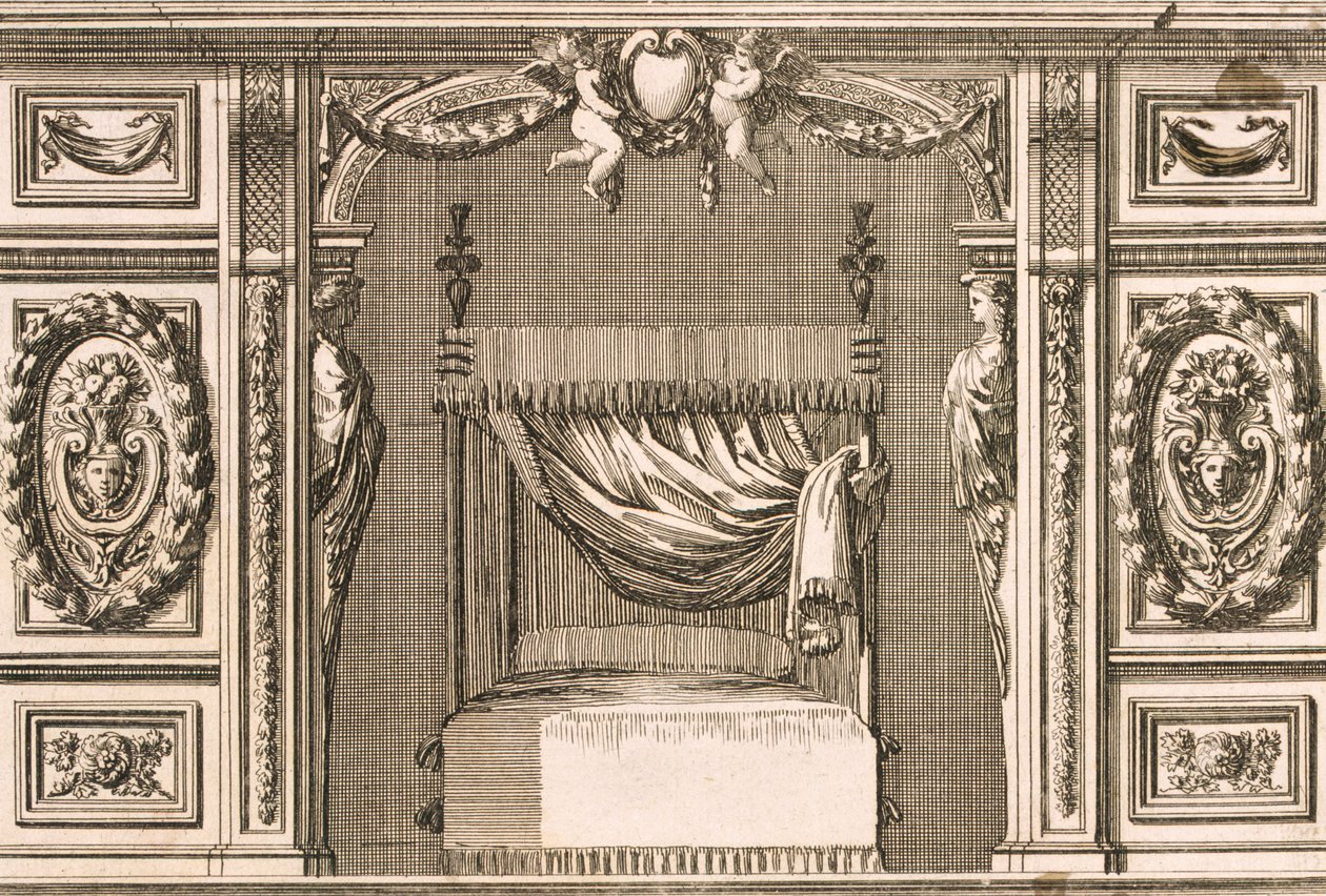 Design til en sengelåge, ca.1660 af Jean Lepautre