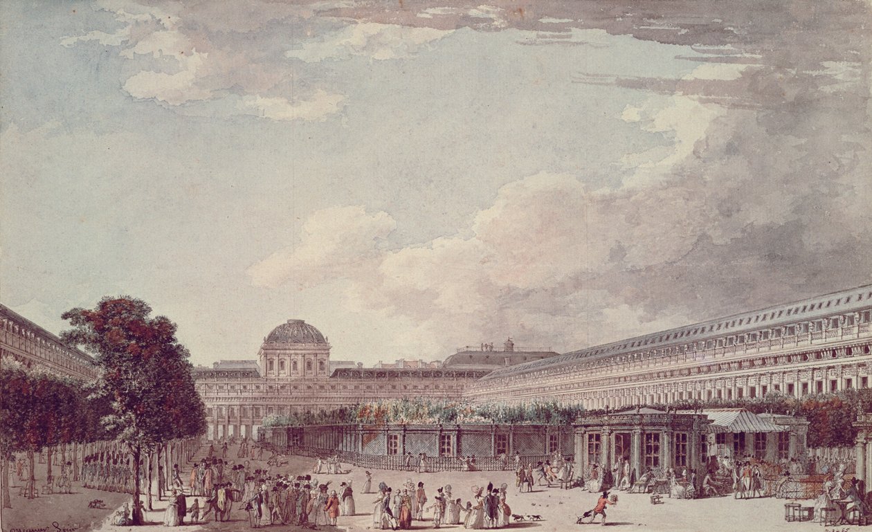 Le Palais Philippe Egalite, Le Palais Royal, 1791 af Jean Lespinasse