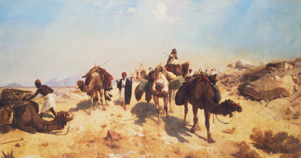 Krydser ørkenen af Jean Leon Gerome