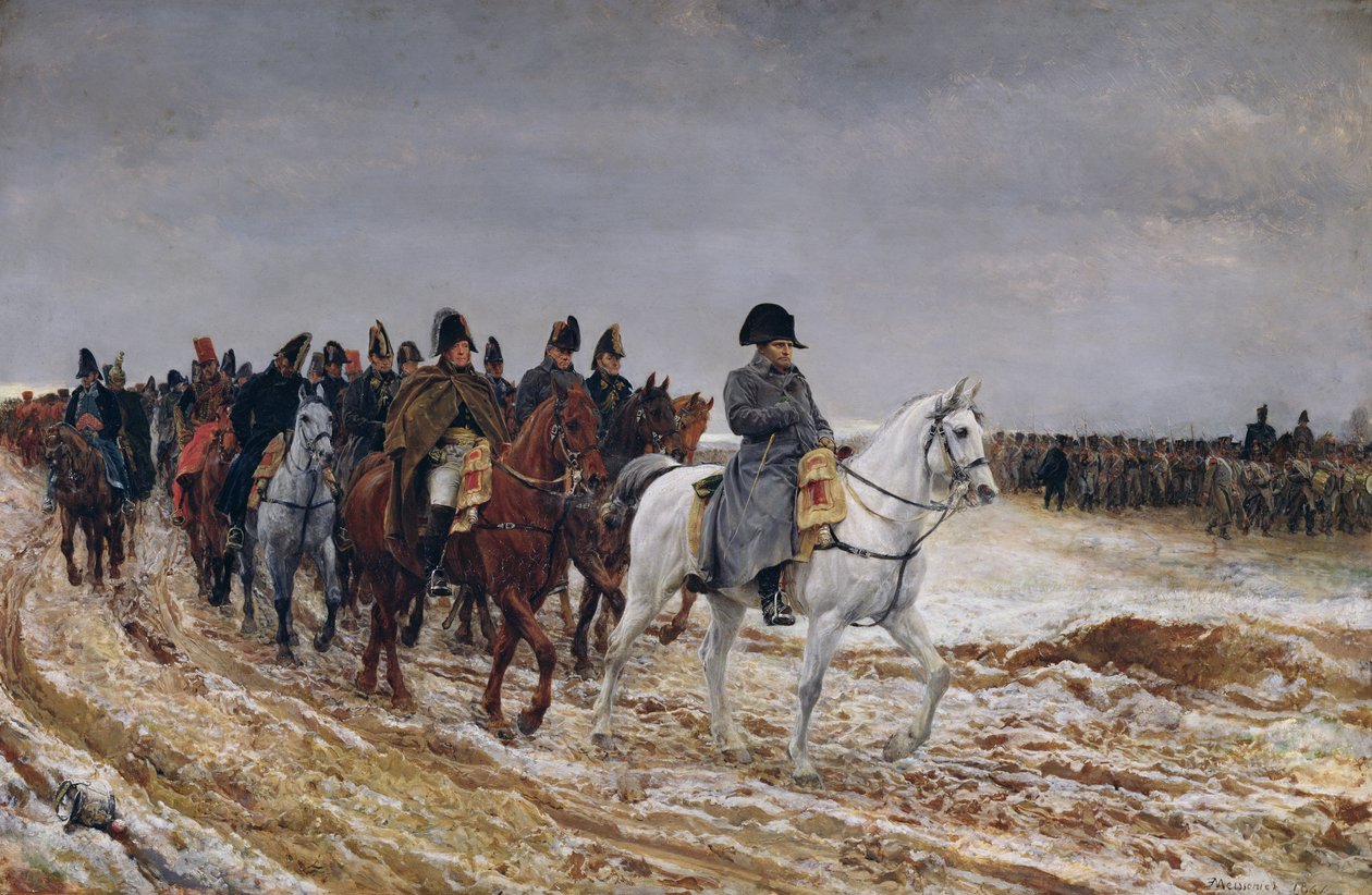 Napoleon (1769-1821) på felttoget i 1814, 1864 af Jean Louis Ernest Meissonier
