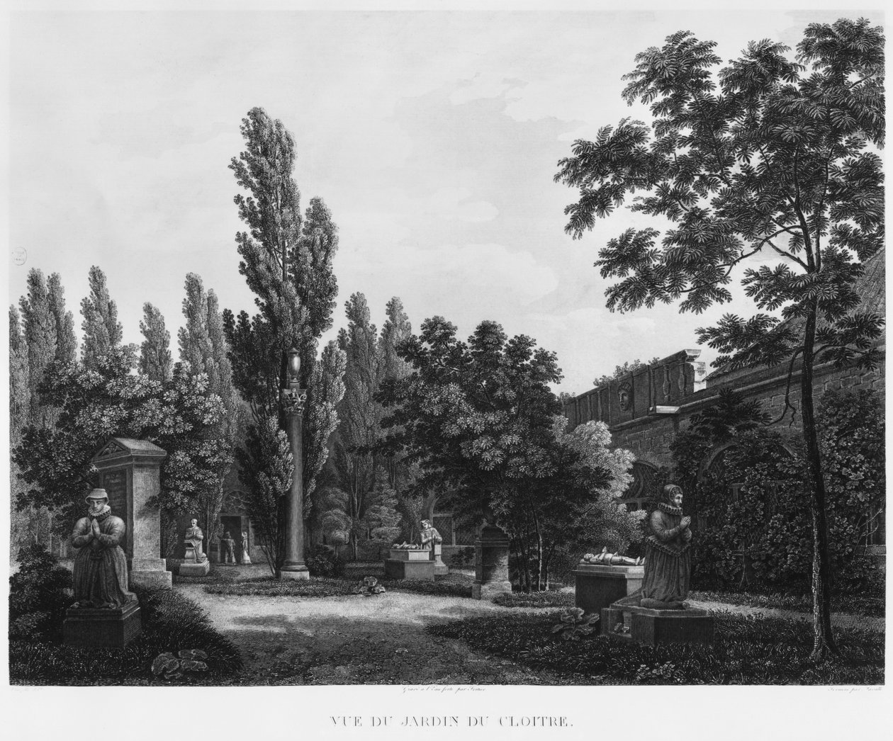 Klosterhave, Musee des Monuments Francais, Paris, illustration fra 