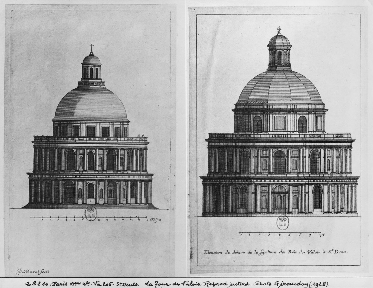 Basilica Saint-Denis, Valois Tower, ca. 1655 (se også 414689, 414690) af Jean Marot