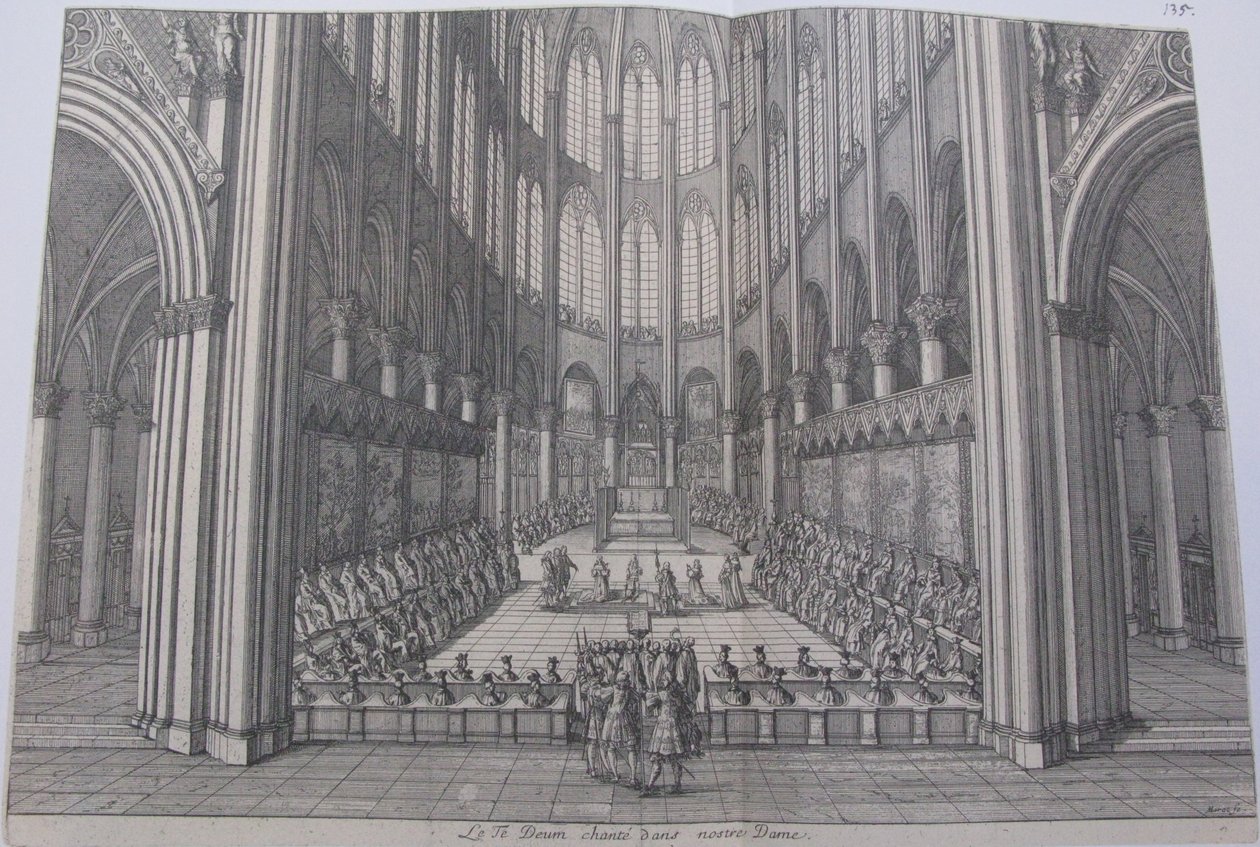 Te deum i katedralen i Notre Dame af Jean Marot